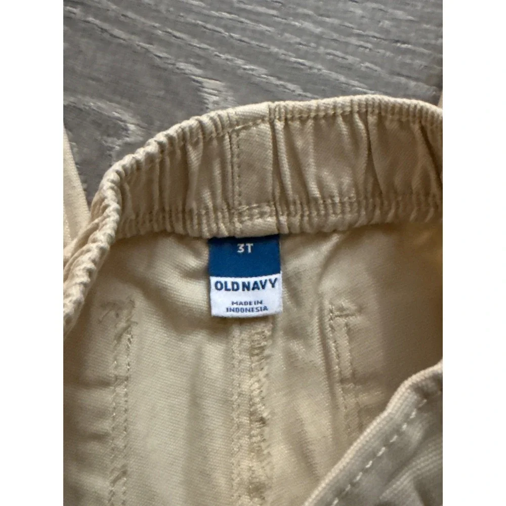 Carter's Old Navy Kids Plaid‎ Button Down Shirt Khaki Pants Set Toddler 3T boy